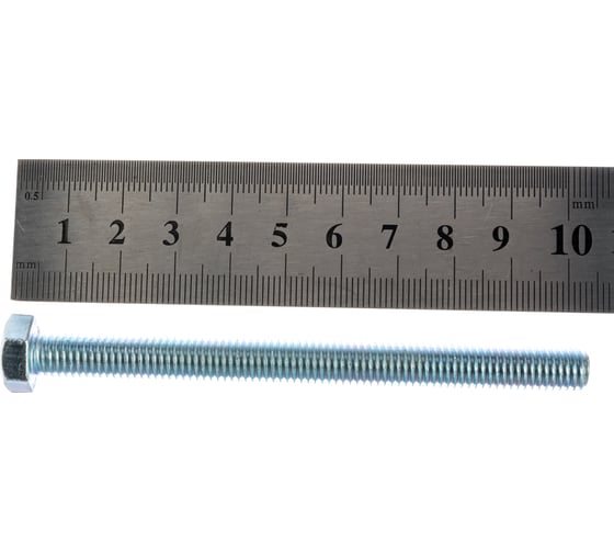 Болт Tech-Krep/Zitar DIN933 с шестигранной головкой, оцинкованный М8х100 2 шт - пакет 103924
