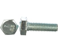 Болт Tech-Krep DIN933 с шестигранной головкой, оцинкованный М8х25 4 шт - пакет 126508