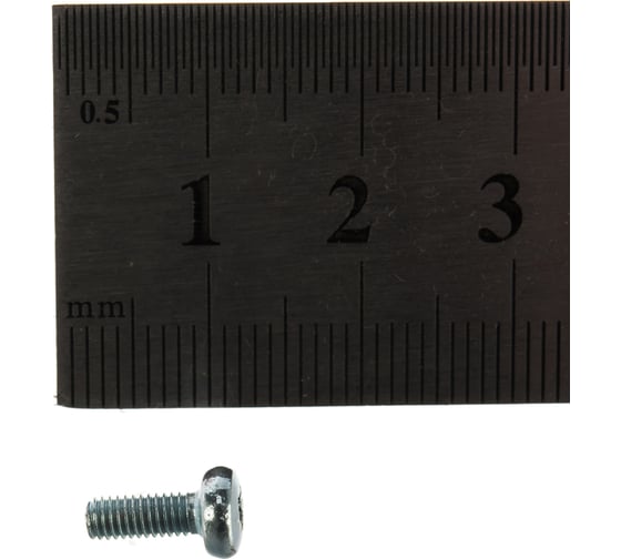 Винт Tech-Krep/Zitar DIN7985 с полукруглой головкой, оцинкованный М3х8 20 шт - пакет 103007