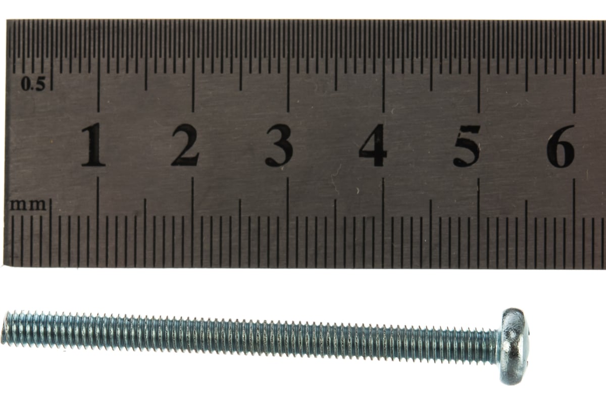 Винт Tech-Krep/Zitar DIN7985 с полукруглой головкой, оцинкованный М4х50 ...