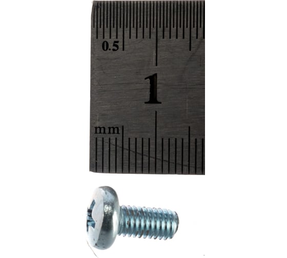 Винт Tech-Krep/Zitar DIN7985 с полукруглой головкой, оцинкованный М5х10 10 шт - пакет 103014