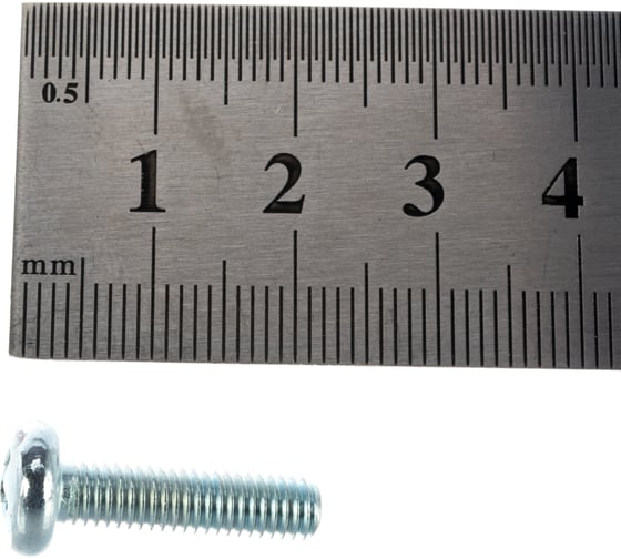 Винт Tech-Krep DIN7985 с полукруглой головкой, оцинкованный М5х20 12 шт - пакет 126574
