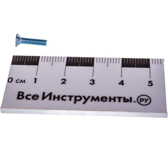 Винт Tech-Krep/Zitar DIN965 с потайной головкой, оцинкованный М3х12 10 шт - пакет 102987