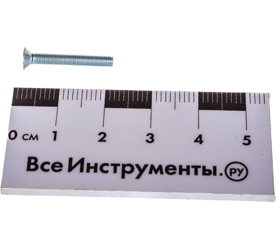 Винт Tech-Krep/Zitar DIN965 с потайной головкой, оцинкованный М3х20 20 шт - пакет 126585
