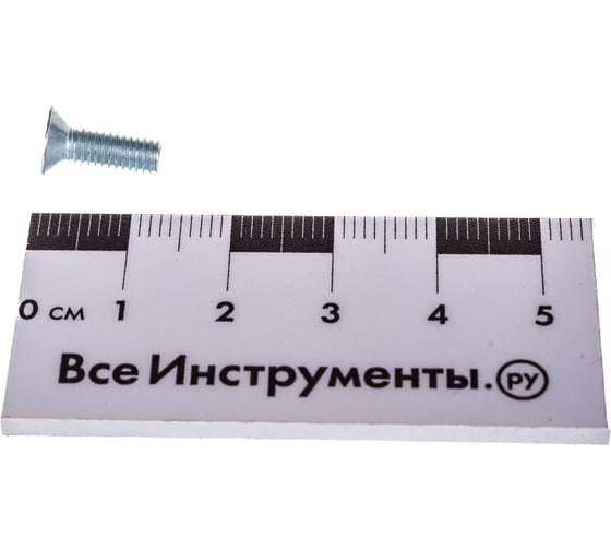 Винт Tech-Krep/Zitar DIN965 с потайной головкой, оцинкованный М4х12 16 шт - пакет 126586