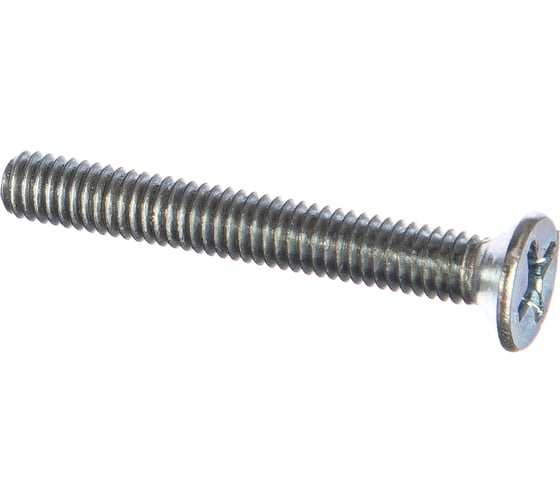 Винт Tech-Krep/Zitar DIN965 с потайной головкой, оцинкованный М4х30 12 шт - пакет 126589