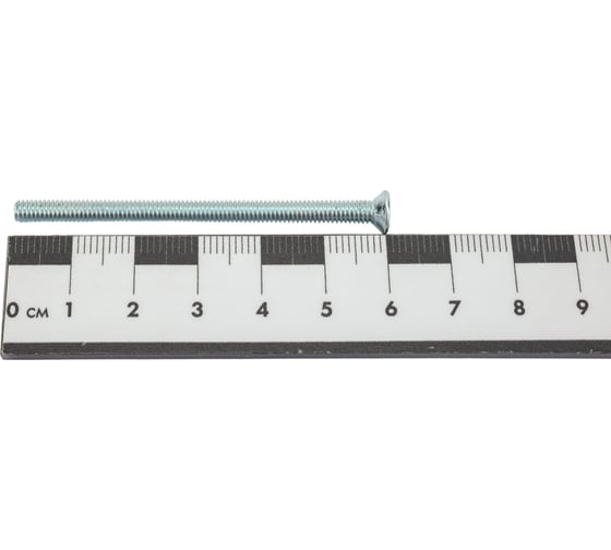Винт Tech-Krep/Zitar DIN965 с потайной головкой, оцинкованный М4х60 8 шт - пакет 102992