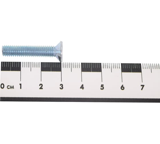 Винт Tech-Krep/Zitar DIN965 с потайной головкой, оцинкованный М6х30 10 шт - пакет 103002