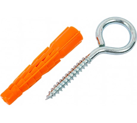 Шуруп с кольцом Tech-Krep/Zitar 5х40 с универсальным дюбелем 8,0х51 2 шт - пакет 109500