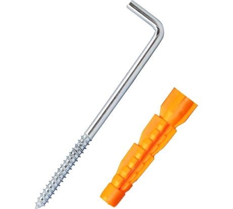 Шуруп с костылем Tech-Krep/Zitar 8х85 с универсальным дюбелем 12,0х71 2 шт - пакет 114327