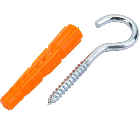 Шуруп с полукольцом Tech-Krep/Zitar 5х40 с универсальным дюбелем 8,0х51 2 шт - пакет 114329