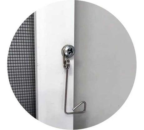 Пружинный универсальный металлический держатель KOMFORT москитные системы 4 шт. ДПУ4