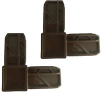 Соединительный уголок для москитной двери KOMFORT москитные системы 25x17, коричневый, 4 шт. УСК02689 27662358