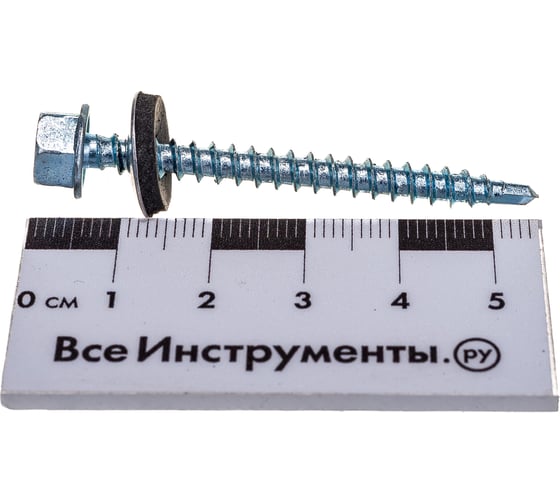 Кровельный саморез Tech-Krep КР ZP сверло 4,8х50 3 шт - пакет 124640