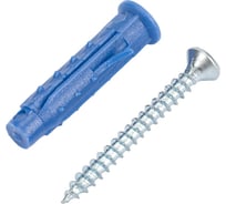 Саморез ШУц Tech-Krep/Zitar 3,0х30 потайная головка + дюбель 5х25 100 шт - пакет 112935