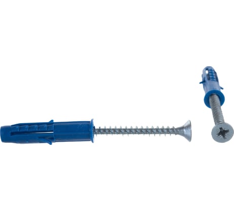 Саморез ШУц Tech-Krep/Zitar 5,0х60 потайная головка + дюбель 8х40 20 шт - пакет 112564