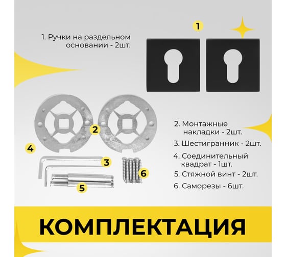 Декоративная накладка под цилиндр ABRISS et 2101 mbp чёрный матовый 30043