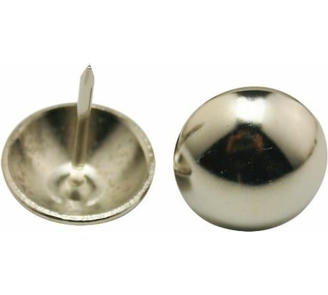 Гвозди декоративные Сфера 9,5 мм 1,3x16 мм Никель 30 шт Zitar 130861