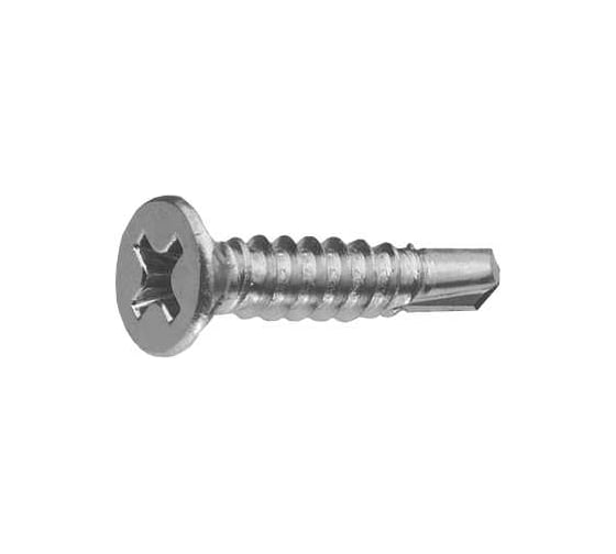 Саморез со сверлом и потайной головкой ZAMETAL 3,9x13, DIN 7504Р, цинк, 1000 шт. ZA101258