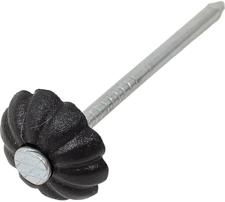 Гвоздь с декоративной шляпкой Tech-Krep/Zitar чёрная 80шт - пакет 106220