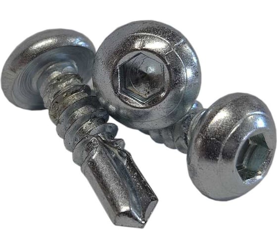 Саморез со сверлом и полусферической головкой ZAMETAL 5,5x22 мм, DIN 7504N, SW, цинк, 1000 шт. ZA110212