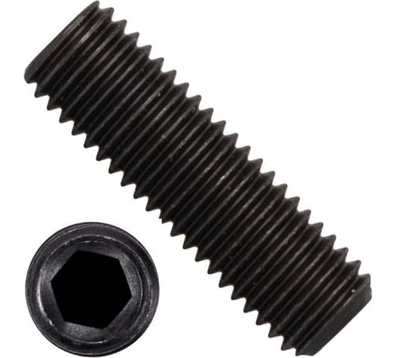 Установочный винт ZAMETAL М6x6 мм, DIN 913, Б/П, 45H, 2000 шт. ZA107199 1