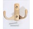Мебельный крючок CAPPIO STANDART, двухрожковый, пластик, цвет золото 9047450 5