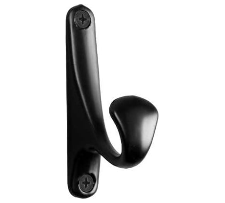 Мебельный крючок CAPPIO однорожковый, цвет черный 7069463