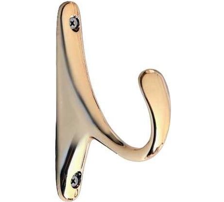 Мебельный крючок CAPPIO однорожковый, пластик, цвет золото 9047448
