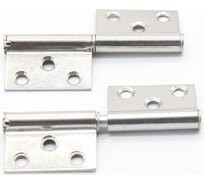 Карточная петля Brante левая 3030-75x55 мм, нержавеющая сталь, 2 шт. 456256
