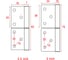 Карточная петля Brante левая 3030-75x55 мм, нержавеющая сталь, 2 шт. 456256 2