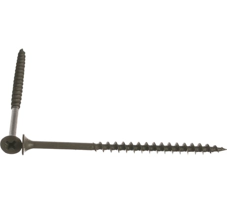 Саморез Качественный КРЕПЕЖ 4,2х76 потай, крупная резьба, оксид 540 шт 2000377 КЧ