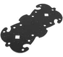 Декоративная фигурная пластина Tech-Krep 205-100 матовый черный, накл. 148345