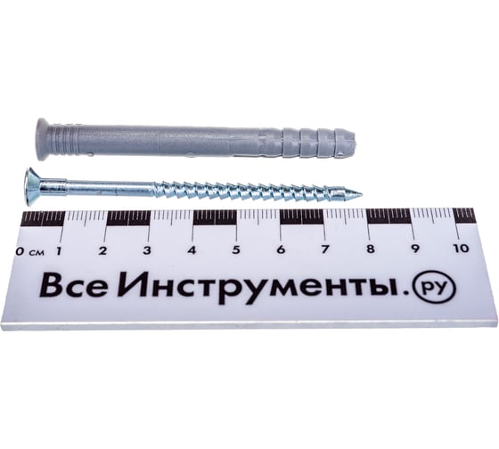 Дюбель-гвоздь Tech-Krep 8х80 потайная манжета, полипропилен 10 шт - пакет 103905