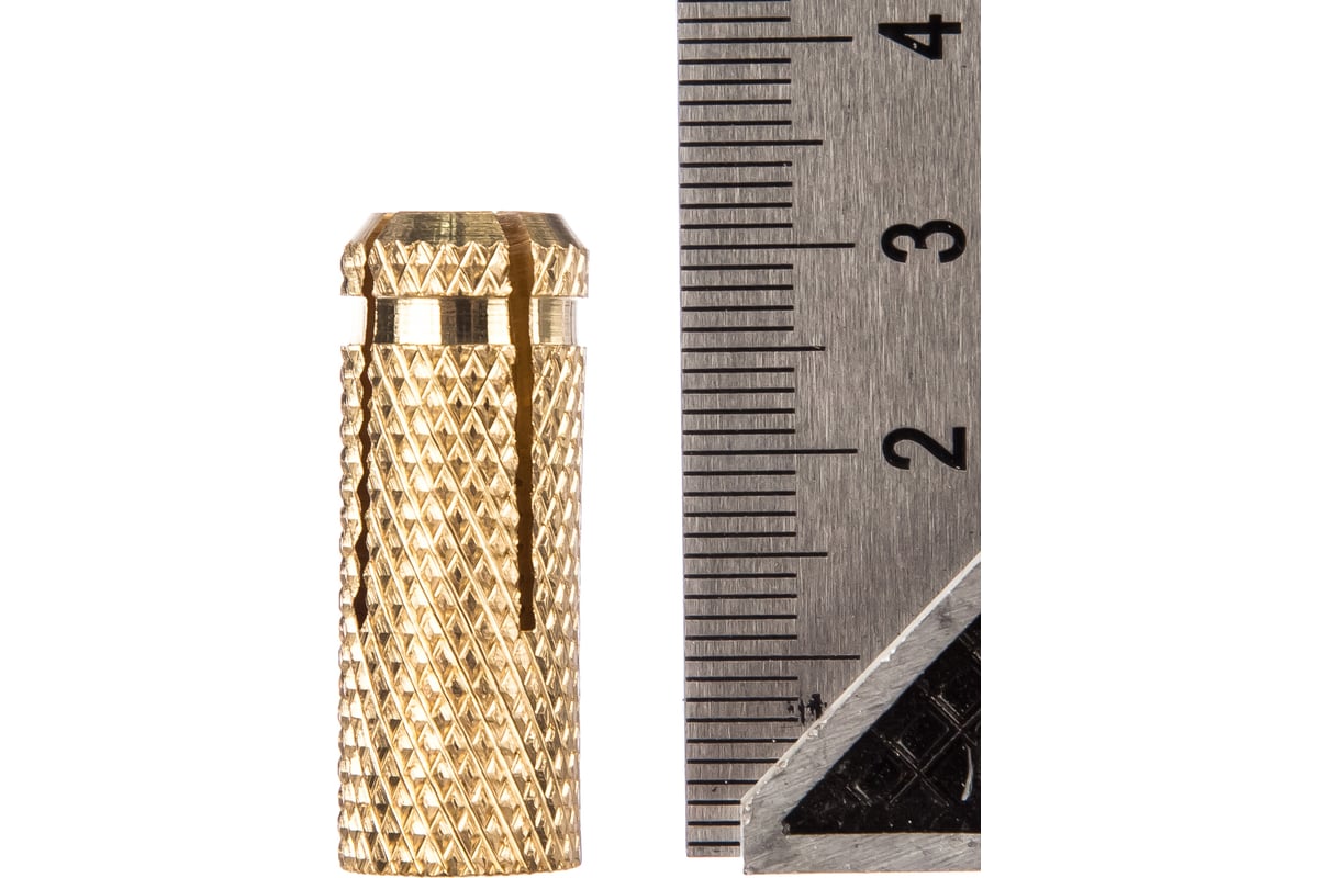 Купить Забиваемый анкер Качественный Крепеж цанга М10, латунь 50 шт ...