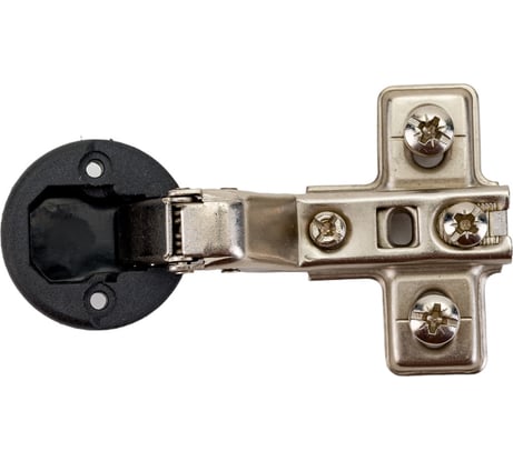 Внутренняя петля Tech-Krep/Zitar для стеклянных дверей D26 с декоративной D-образной накладкой хром и ответной планкой (1 шт.) 148167