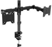Настольное крепление для двух мониторов Wize Wdm2-32 14"-32", vesa 75x75, 100x100, макс. нагрузка 10 кг, расст. от основания 374 мм 135662