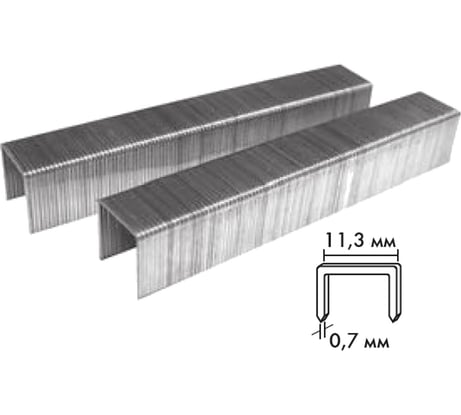 Скобы для степлера закаленные Тип 53 (1000 шт; 6 мм) Biber 85816 тов-085740