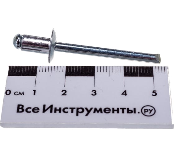 Заклепка вытяжная открытая алюминий/сталь AlMg 2.5%/St (50 шт; 6.4x10 мм; Борт: Стандарт) MESSER 111216410-50