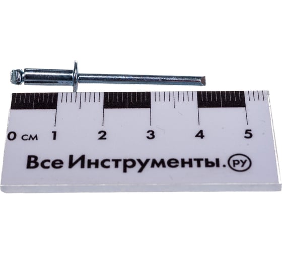 Заклепка вытяжная открытая сталь/сталь St/St (50 шт; 4x10 мм; Борт: Стандарт) MESSER 114014010-50