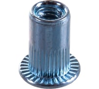 Заклепка резьбовая стальная цилиндрическая с насечкой (1000 шт; М4; стандартный борт) MESSER 211104S-1000