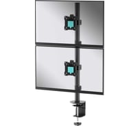 Кронштейн для двух мониторов ONKRON 13"-34" настольный, чёрный D208E-B