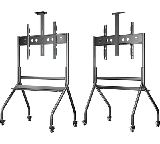 Стойка для телевизора с кронштейном ONKRON 60"-120", мобильная, чёрная TS2080-B