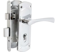 Врезной замок в комплекте с ручкой VETTORE 1423 cp хром 20273