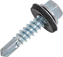 Кровельный саморез КВАДРА 5.5x25 цинк, кор. 100 шт., сверло PT.3 шайба EPDM 550251000100