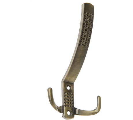 Мебельный крючок ТУНДРА KM302AB трехрожковый, цвет бронза 1866174