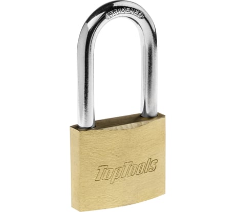 Висячий замок длинная дужка, 40 мм, 2 ключа Top Tools 90U280