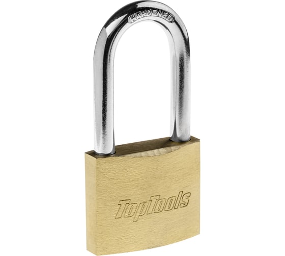 Висячий замок длинная дужка, 40 мм, 2 ключа Top Tools 90U280 1