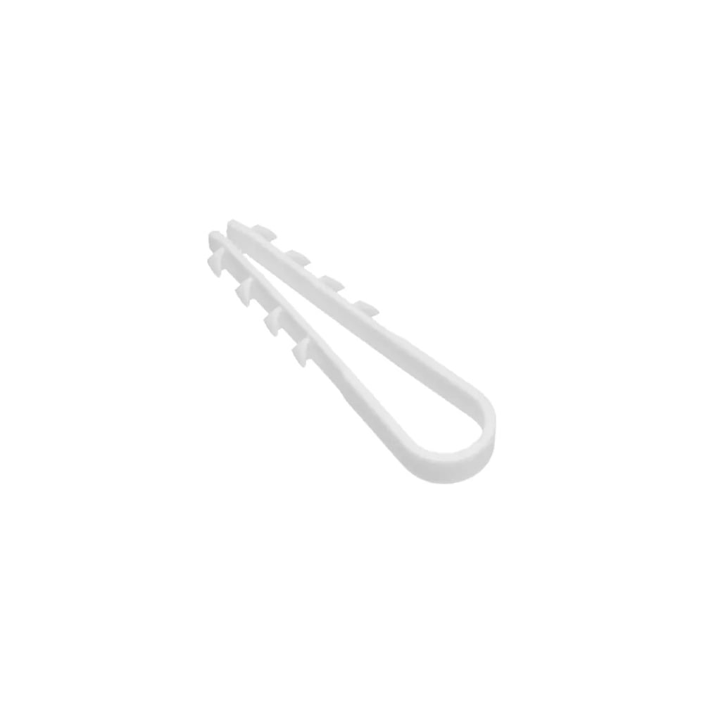 Дюбель-хомут DM PLAST белый 11-18 мм для круглого кабеля, 100шт 11-18кр ...