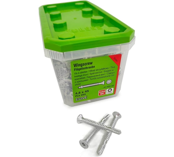 Саморезы Essve WingScrew CorrSeal 4.8x45 мм, TX25, 250 шт. 695145
